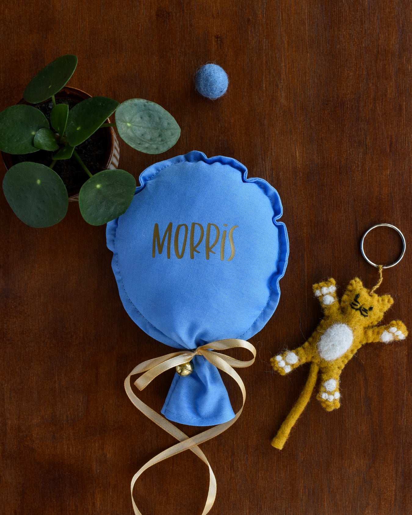 Ballon Baby blauw - Kattenkruid speeltje