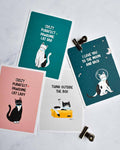 Purrfect pawsome cat lady -  Wenskaart - accessoires, wenskaart - Door Maudje & Co